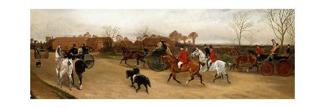 Giclee Print: Let Us Join the Glad Throng That Goes Laughing Along, and We'Ll All Go a Hunting Today by Sylvester Martin: 42x14in