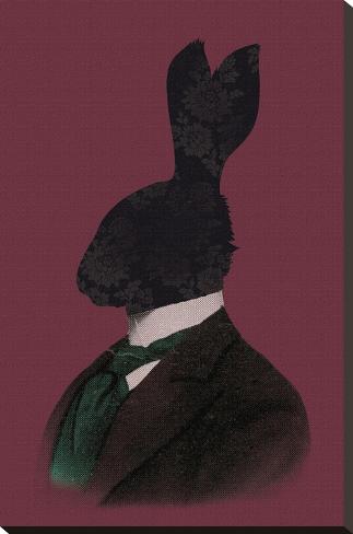 Stretched Canvas Print: Rabbit Man by Clara Wells: 30x20in