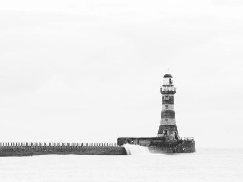 Photographic Print: Roker Pier and Lighthouse, Sunderland, UK by Jason Friend Photography Ltd: 24x18in