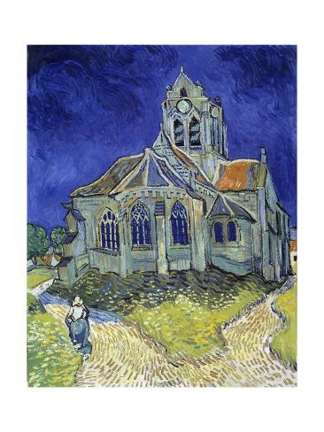 Giclee Print: The Church of Auvers-Sur-Oise by Vincent Van Gogh : 24x18in