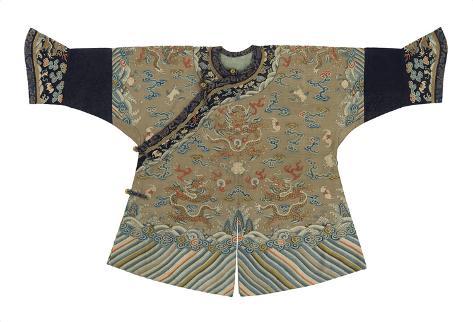 Premium Giclee Print: Embroidered Silk, Child's Robe by Oriental School: 27x39in