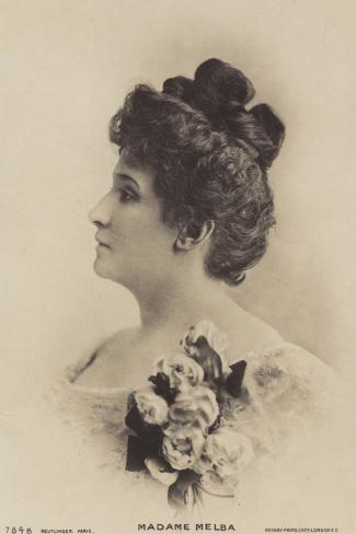 Photographic Print: Dame Nellie Melba, Australian Soprano Opera Singer: 24x16in