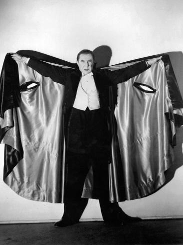 Photographic Print: Bela Lugosi in Costume as Dracula, 1931: 24x18in