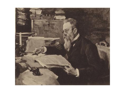 Giclee Print: Portrait of Nikolai Rimsky-Korsakov: 24x18in