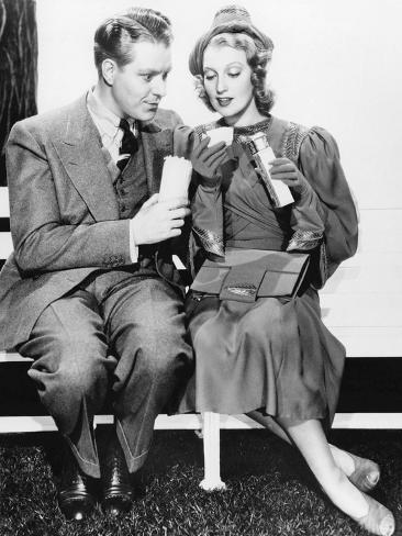 Photo: Jeanette Macdonald And Nelson Edd: 16x12in