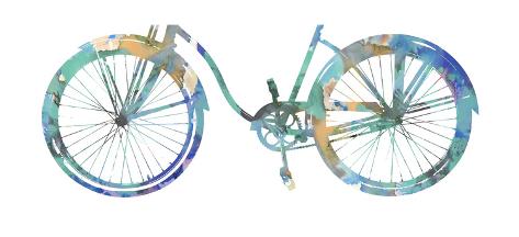 Giclee Print: Bike Ride II by Amanda Wade: 19x42in