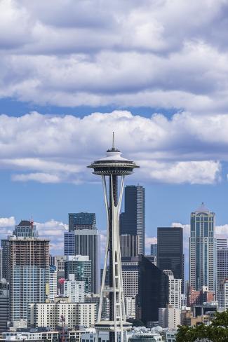 Photographic Print: Seattle Skyline by Rob Tilley: 24x16in