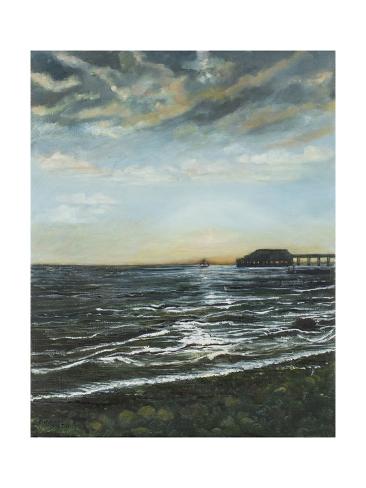 Giclee Print: Brighton Pier: Sunset, 1996 by Margaret Hartnett: 24x18in