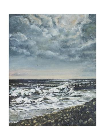 Giclee Print: Bracklesham Bay: Evening, 1994 by Margaret Hartnett: 24x18in