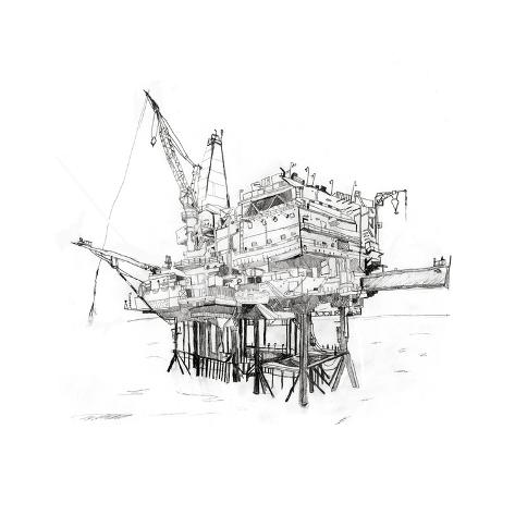 Giclee Print: Rig by Pat Macdonald: 24x24in