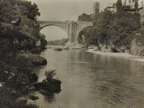 Photographic Print: Devil's Bridge in Cividale During the First World War by Luigi Verdi: 24x18in