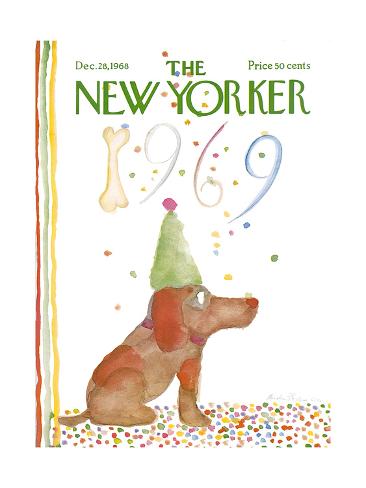 Premium Giclee Print: The New Yorker Cover - December 28, 1968 by Andre Francois: 12x9in