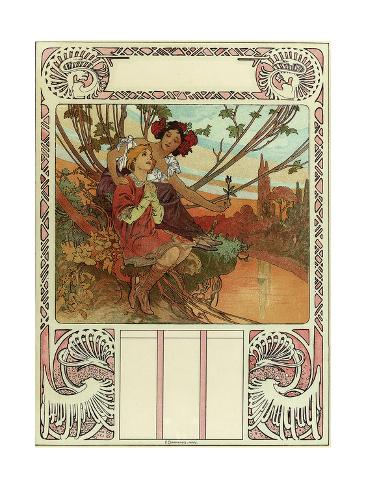 Giclee Print: Chocolat Masson, Chocolat Mexicain, Paris in 1897 by Alphonse Mucha: 24x18in