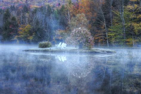 Photographic Print: Reflections at Indian Head, New Hampshire by Vincent James: 24x16in