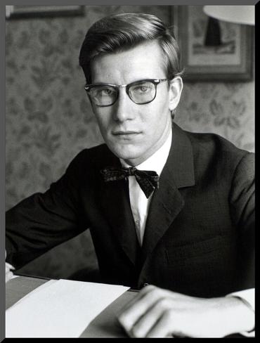 Mounted Photo: Yves Saint Laurent, July 1960 by Luc Fournol: 16x12in