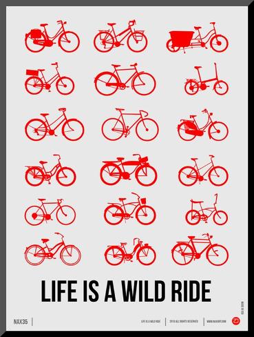 Mounted Print: Life is a Wild Ride Poster II by NaxArt: 13x10in