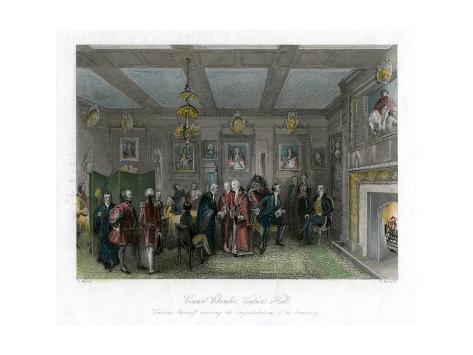 Giclee Print: Council Chamber, Vintners' Hall, City of London by E Redclyffe: 24x18in