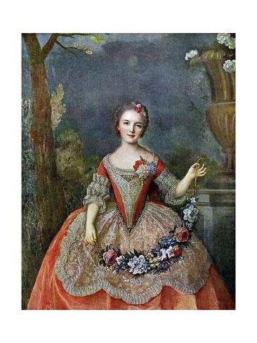 Giclee Print: Madame De Beaujolais, 18th Century by Jean-Marc Nattier: 24x18in