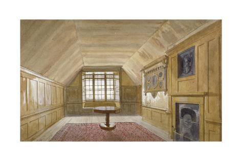 Giclee Print: Interior of the Council Chamber in the White Tower, Tower of London, Stepney, London, 1883 by John Crowther: 24x16in