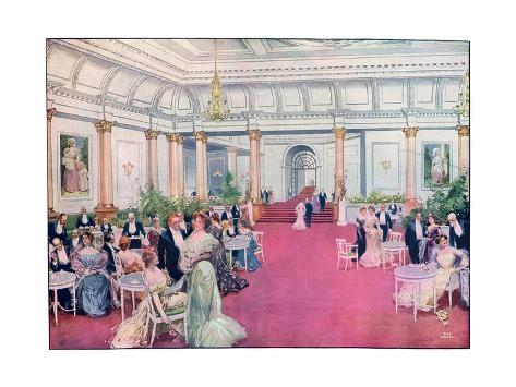 Giclee Print: The Foyer at the Savoy Restaurant, London, 1905 by Max Cowper: 24x18in