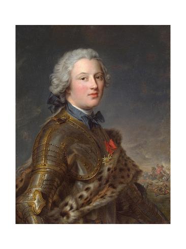 Giclee Print: Portrait of Pierre Victor, Baron De Besenval De Brünstatt (1722-179), Second Half of the 18th C by Jean-Marc Nattier: 24x18in