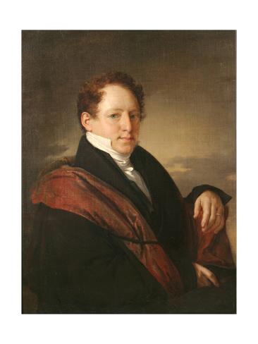 Giclee Print: Portrait of Stepan Dmitriyevich Nechayev (1792-186), 1830 by Vasili Andreyevich Tropinin: 24x18in