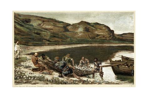 Giclee Print: The Second Miraculous Draught of Fishes, C1890 by James Jacques Joseph Tissot: 24x16in