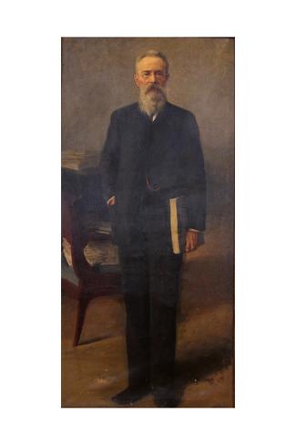 Giclee Print: Portrait of the Composer Nikolai Rimsky-Korsakov (1844-190), C. 1900 by Emil Oskarovich Wisel: 18x12in