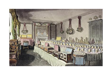 Giclee Print: Alexander Ross's Ornamental Hair and Perfumery Warehouse, Bishopsgate, London, 1816 by Thomas Hosmer Shepherd: 24x16in