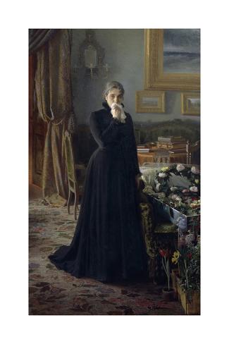 Giclee Print: Inconsolable Grief, 1884 by Ivan Nikolayevich Kramskoi: 24x16in