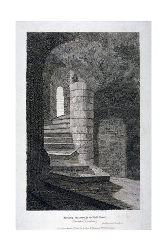 Giclee Print: Interior of the White Tower, Tower of London, 1806: 24x16in