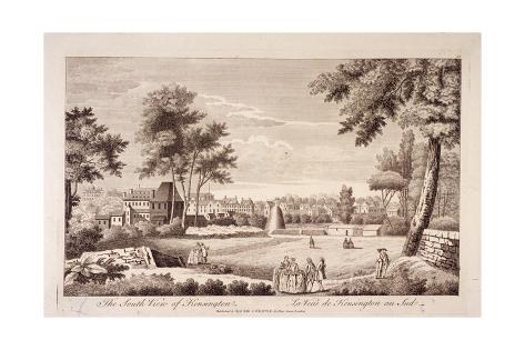 Giclee Print: South View of Kensington, London, C1750: 24x16in