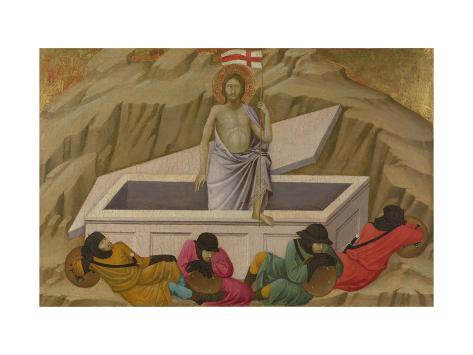 Giclee Print: The Resurrection (From the Basilica of Santa Croce, Florenc), C. 1324-1325 by Ugolino Di Nerio: 24x18in