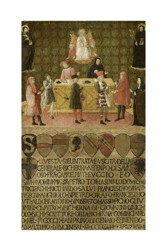 Giclee Print: The Office of the Tax Collector (Bicchern) of Siena, 1451-1452: 24x16in