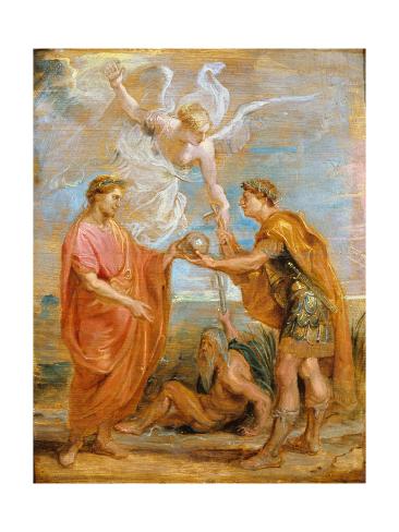 Giclee Print: Constantius Appoints Constantine as His Successor, 1622 by Peter Paul Rubens: 24x18in