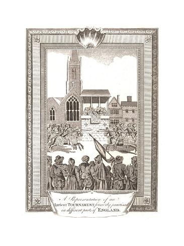 Giclee Print: Representations of an Ancient Tournament Practised in Different Parts of England, 1794: 24x18in