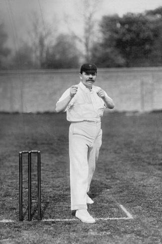 Photographic Print: Johnny Briggs, Lancashire and England Cricketer, C1899 by WA Rouch: 24x16in