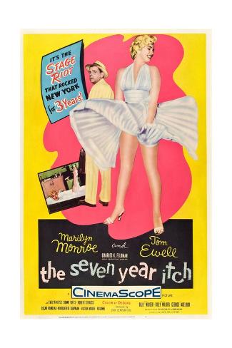 Giclee Print: The Seven Year Itch, 1955: 24x16in