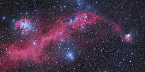 Photographic Print: Ic 2177, the Seagull Nebula by Stocktrek Images: 24x12in