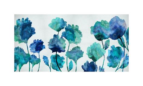 Giclee Print: Aqua Blossom by Vanessa Austin: 10x20in