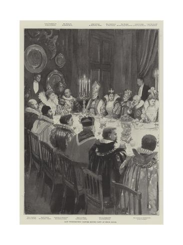 Giclee Print: Lady Tweedmouth's Costume Dinner Party at Brook House by Amedee Forestier: 24x18in