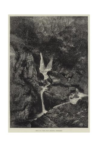 Giclee Print: Stock Gill Force, Near Ambleside, Windermere by Charles Auguste Loye: 24x16in