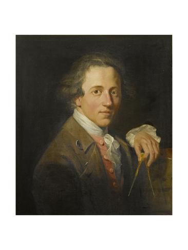 Giclee Print: Portrait of a Young Artist (John Soane), 1776 by Christopher William Hunneman: 24x18in