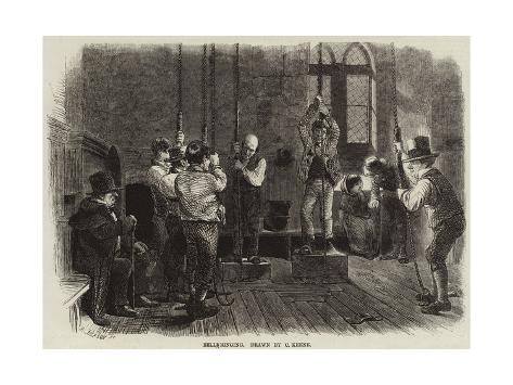 Giclee Print: Bell-Ringing by Charles Keene: 24x18in