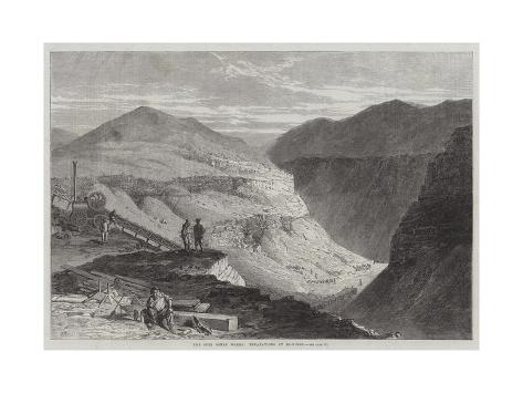 Giclee Print: The Suez Canal Works, Excavations at El-Girsh by Edmund Morison Wimperis: 24x18in