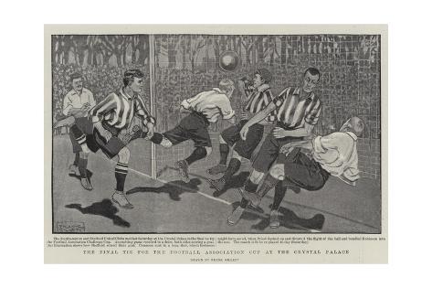 Giclee Print: The Final Tie for the Football Association Cup at the Crystal Palace by Frank Gillett: 24x16in