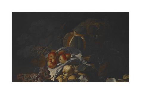 Giclee Print: Fruit Still Life by Guiseppe Ruoppolo: 24x16in