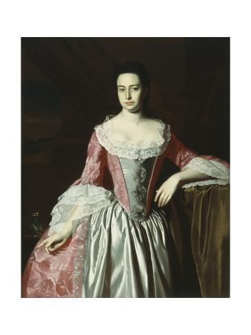 Giclee Print: Eunice Dennie Burr, 1758-60 by John Singleton Copley: 24x18in