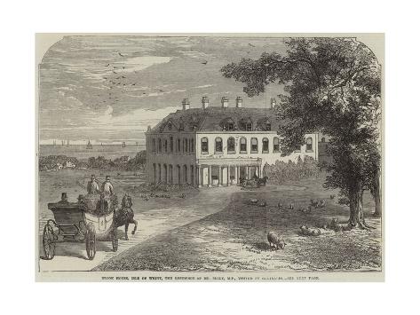 Giclee Print: Brook House, Isle of Wight, the Residence of Mr Seely, Mp, Visited by Garibaldi by John Jessop Hardwick: 24x18in