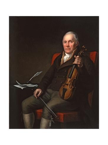 Giclee Print: William Marshall (1748-1833), Scottish Fiddler and Composer, 1817 by John Moir: 24x18in